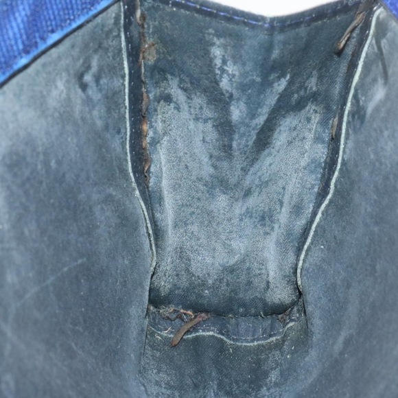 GUCCI Sherry Line GG Canvas Clutch Bag Navy Red Auth ai590 - Picture 15 of 16